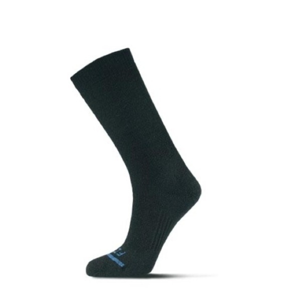 FITS Light Tactical Boot Socks Black Merino Wool Mid-Calf Crew Unisex Sz XL Mens